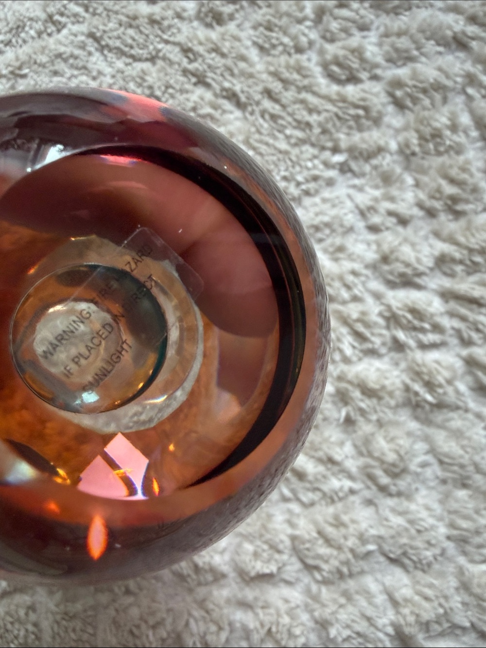 Anthropologie Cut Glass Candle Holder - Picture 7 of 9